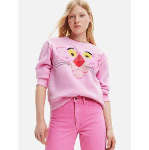 Desigual Pink Panther Mikina Růžová