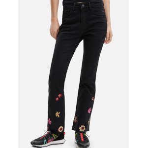 Desigual Nicole Jeans Černá