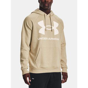 Under Armour UA Rival Fleece Big Logo HD-BRN Mikina Hnědá