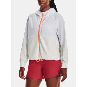 Under Armour Woven FZ Jacket-WHT Zimní bunda Bílá