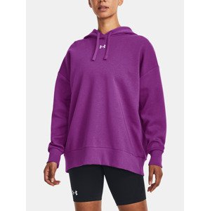 Under Armour UA Rival Fleece OS Hoodie Mikina Fialová