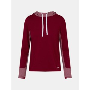 Under Armour UA ColdGear Hoodie-RED Mikina Červená