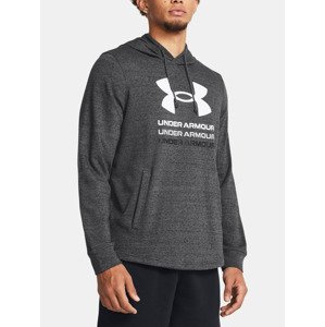 Under Armour UA Rival Terry Graphic Hood Mikina Šedá