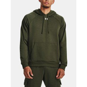 Under Armour UA Rival Fleece Hoodie Mikina Zelená