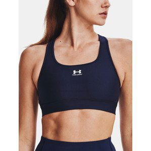 Under Armour UA HG Armour Mid Padless Sportovní podprsenka Modrá