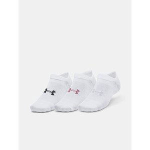 Under Armour UA Essential No Show Ponožky 3 páry Bílá