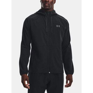 Under Armour UA Stretch Woven Windbreaker-BLK Bunda Černá