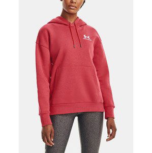 Under Armour Essential Fleece Hoodie Mikina Červená