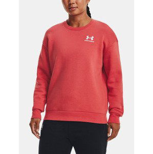 Under Armour Essential Fleece Crew Mikina Červená