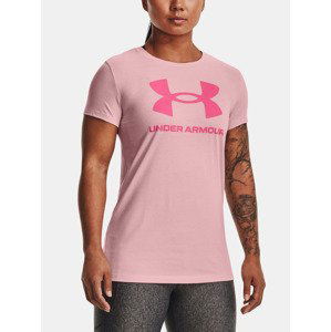 Under Armour UA W Sportstyle Logo SS Triko Růžová