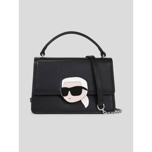 Karl Lagerfeld Ikonik 2.0 Leather Kabelka Černá