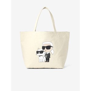 Karl Lagerfeld Ikonik 2.0 Canv Shopper taška Bílá