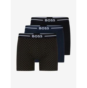 BOSS Boxerky 3 ks Černá