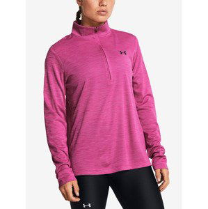 Under Armour Tech Textured 1/2 Zip Mikina Růžová