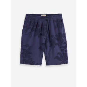 Scotch & Soda Jacquard Towelling Kraťasy Modrá