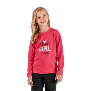 SAM 73 Dívčí triko s dlouhým rukávem BERENGO Růžová 92-98